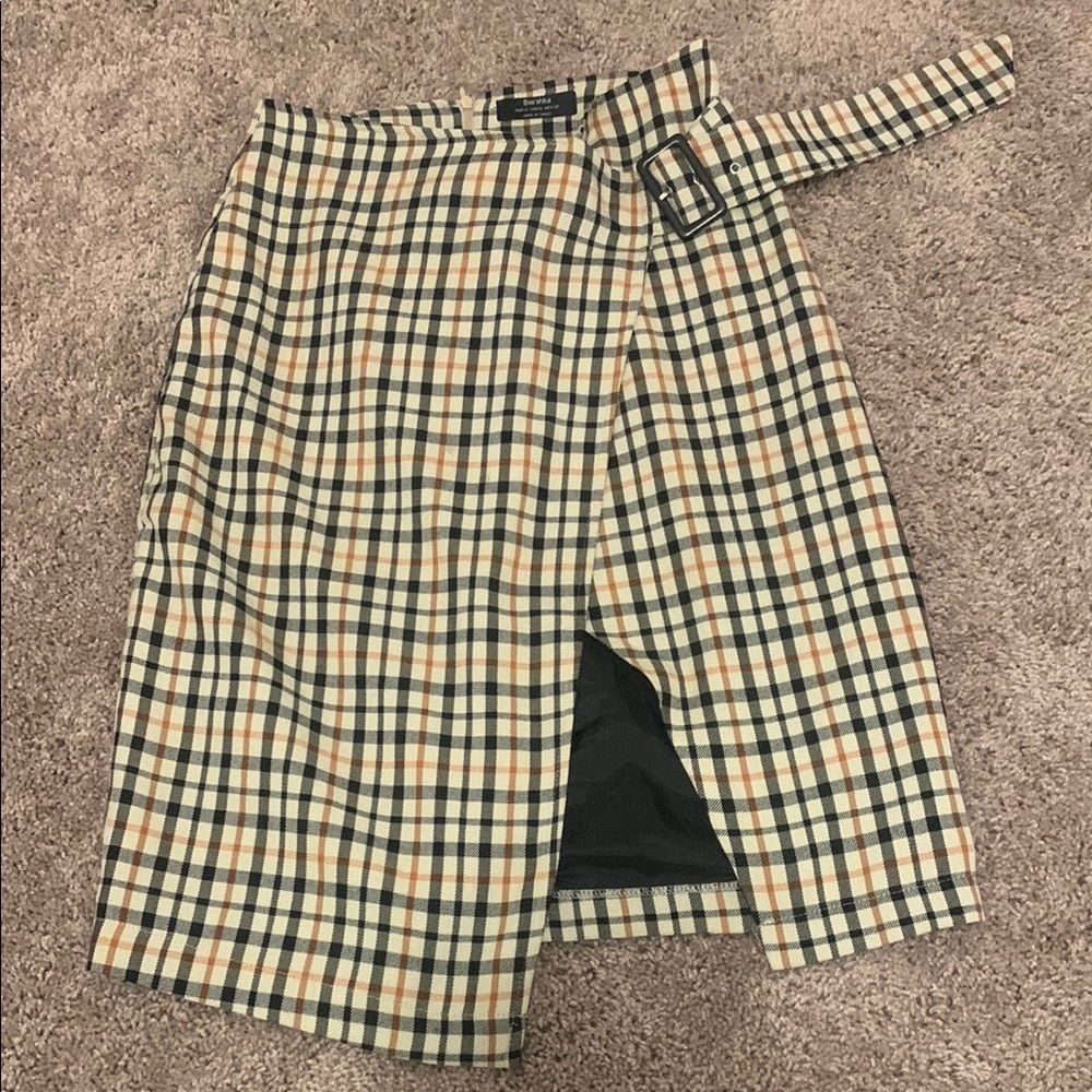 Plaid Wrap Skirt